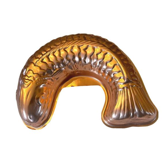 Vintage Salmon Copper-Tone Mold Pan - Picture 1 of 4